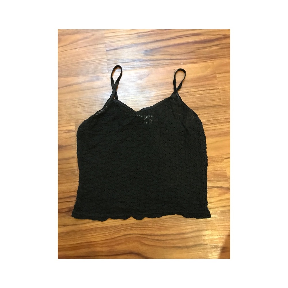 Lace black tank